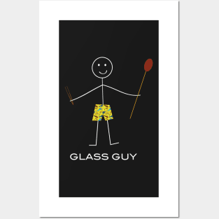 Funny Mens Glassblowing Glass Guy Posters and Art